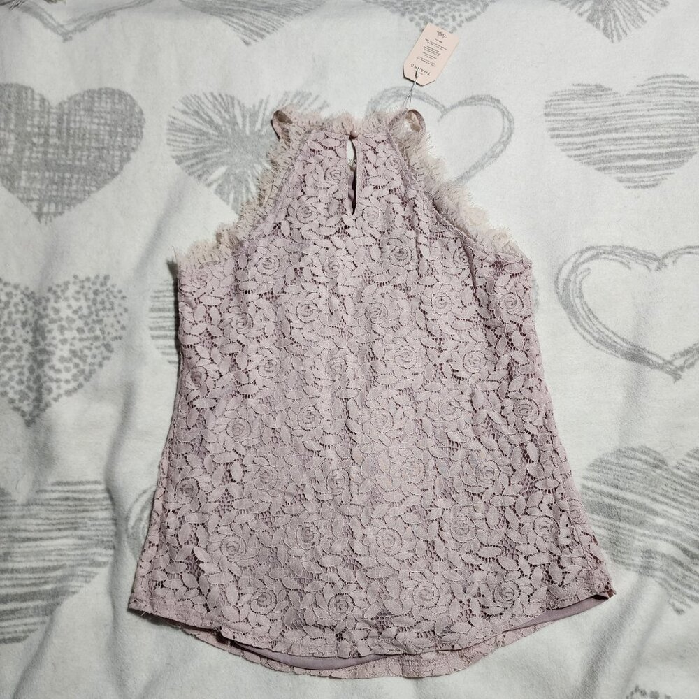 NWT- Berryou Women Lace Crochet Hollow Out Tank Top Sz M‎ - Picture 2 of 2